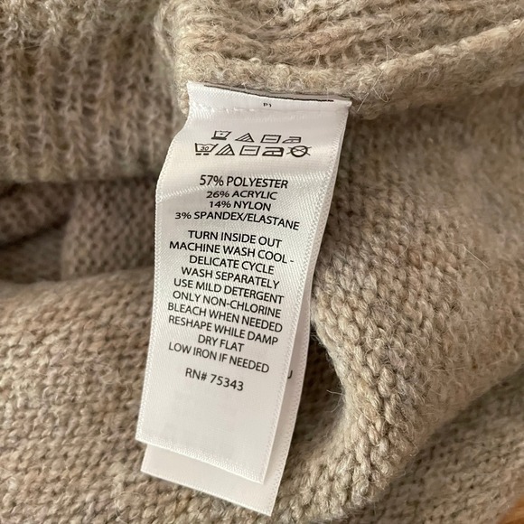 Cupcakes and Cashmere Womens XS Sheep Sweater Mock Neck Knit Cozy Pullover - Picture 4 of 4